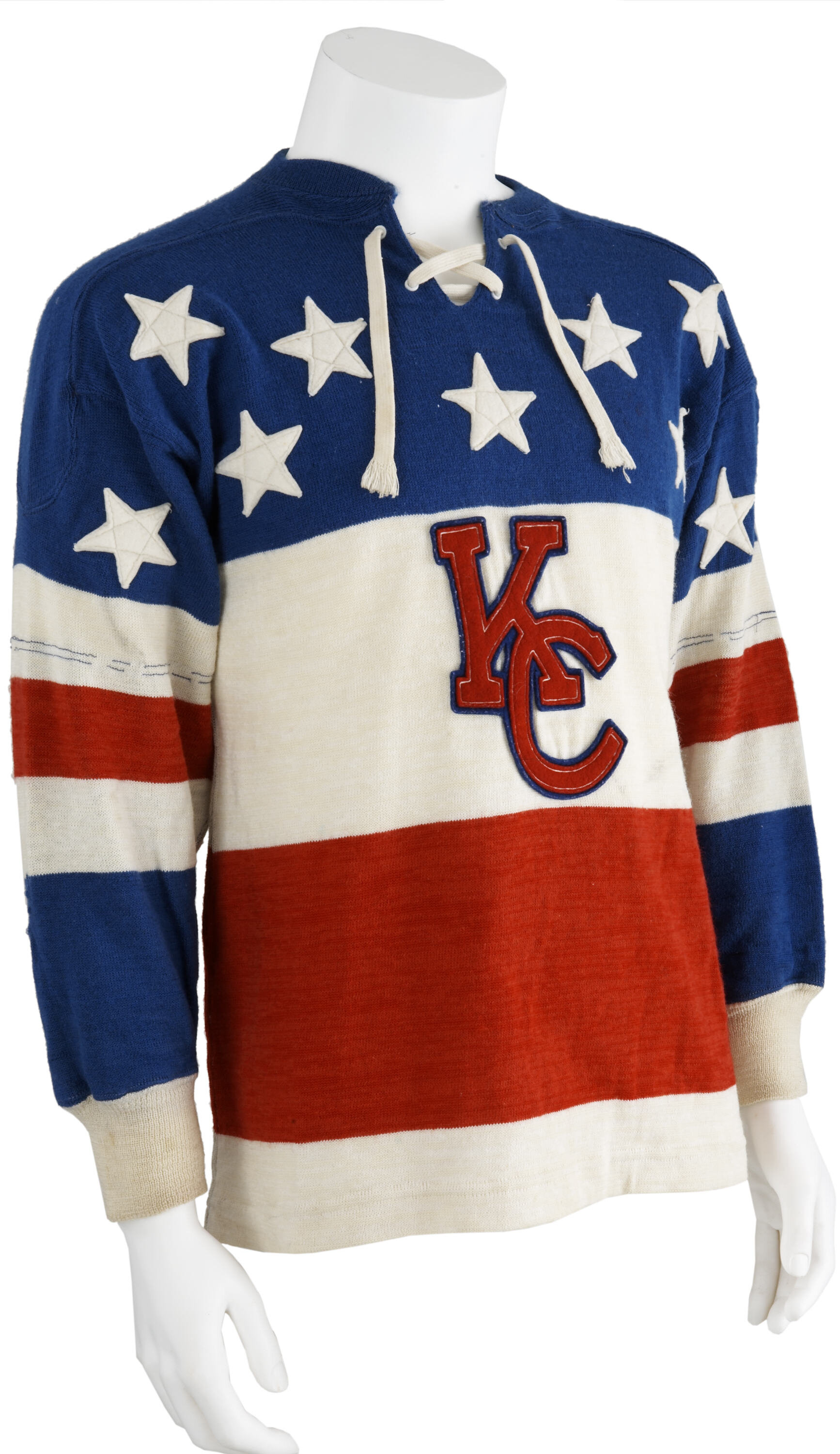 Late 1960s Kansas City Blues #18 Game Worn Jersey. Hockey