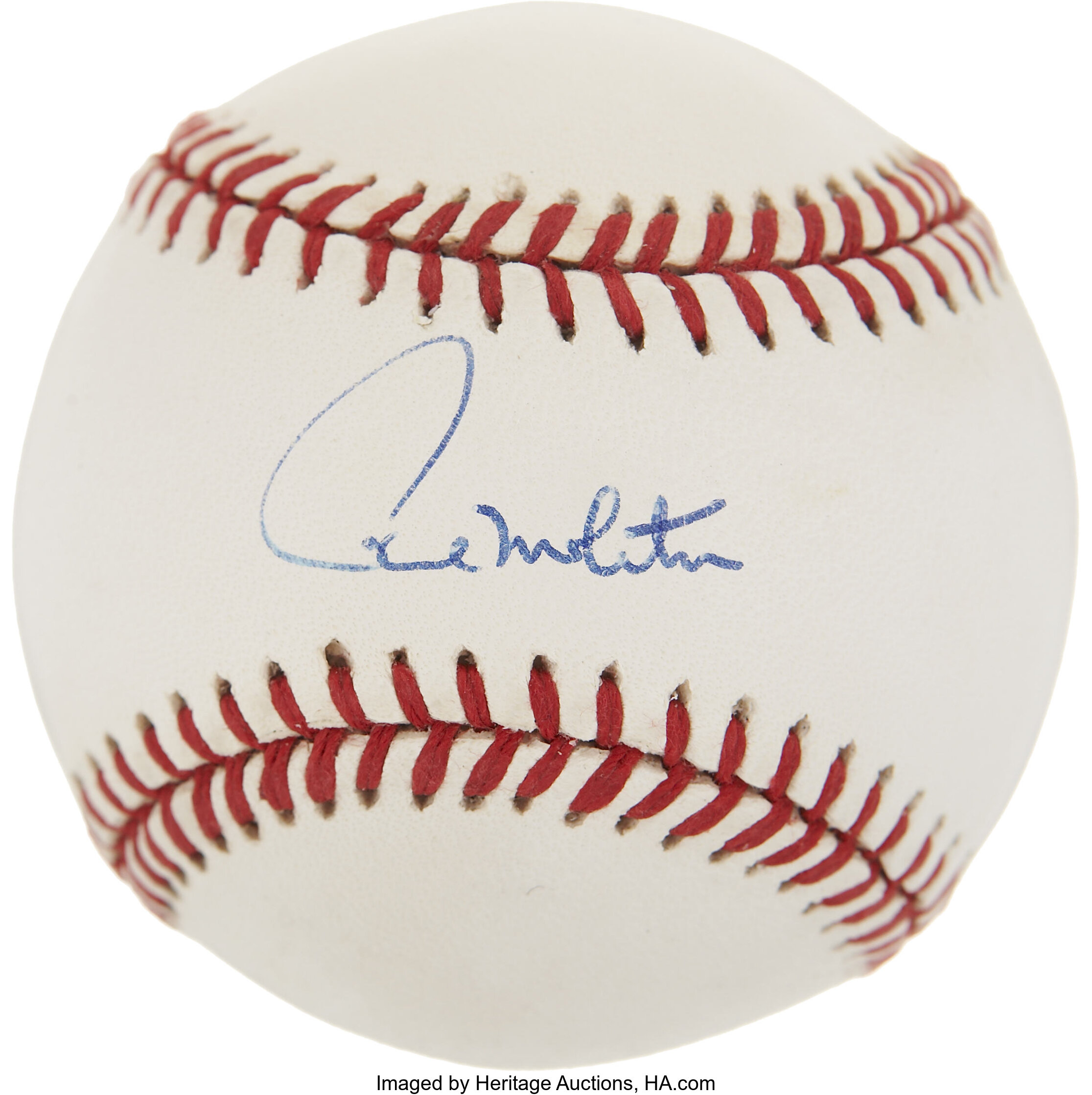 Paul Molitor Autographed Baseball.  Autographs Baseballs