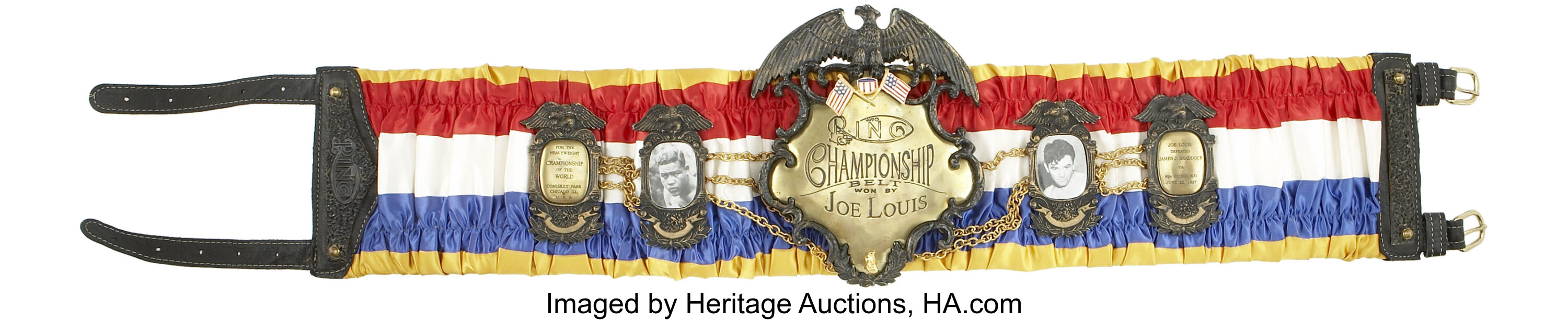 1970's Joe Louis Presentational Heavyweight Championship Belt., Lot  #53190