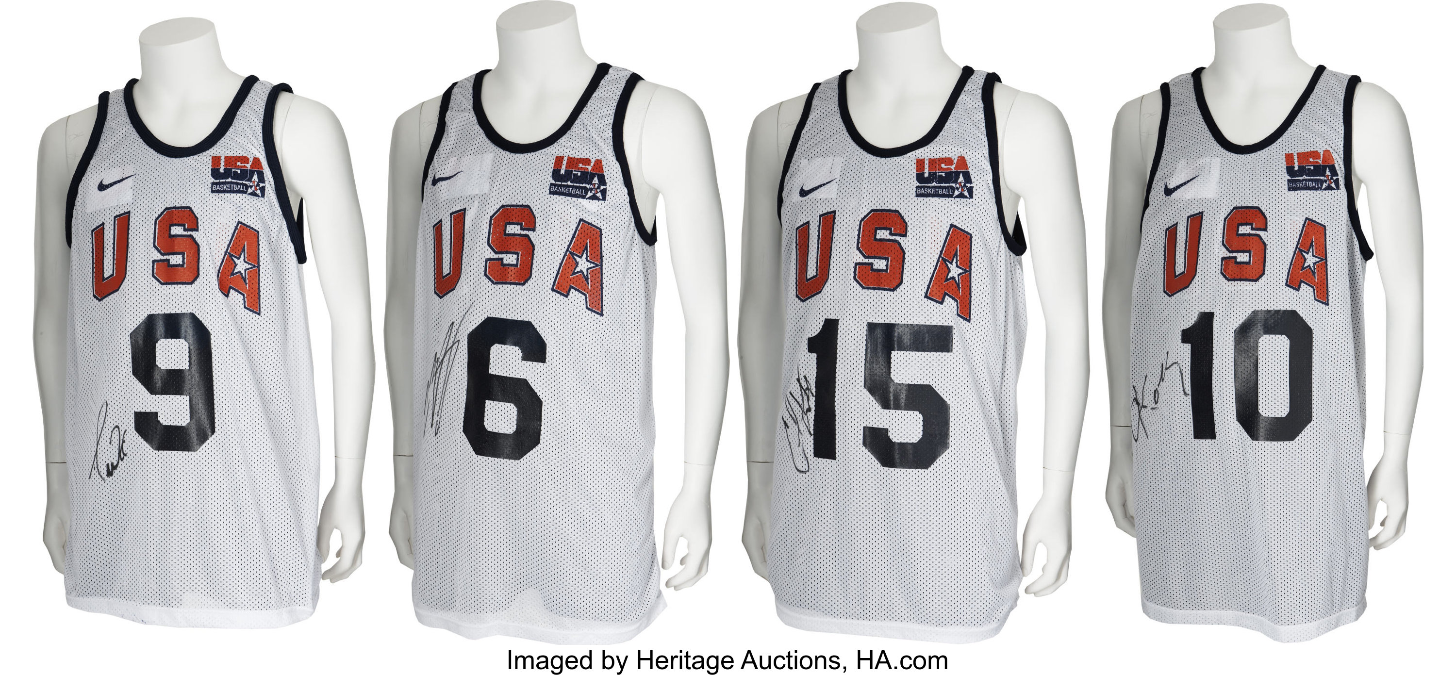 08 Usa Olympic Basketball Team Practice Worn Jerseys Lot Of 12 Lot 034 Heritage Auctions