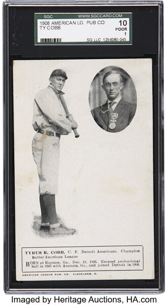 10 Lower Cost Vintage Ty Cobb Cards