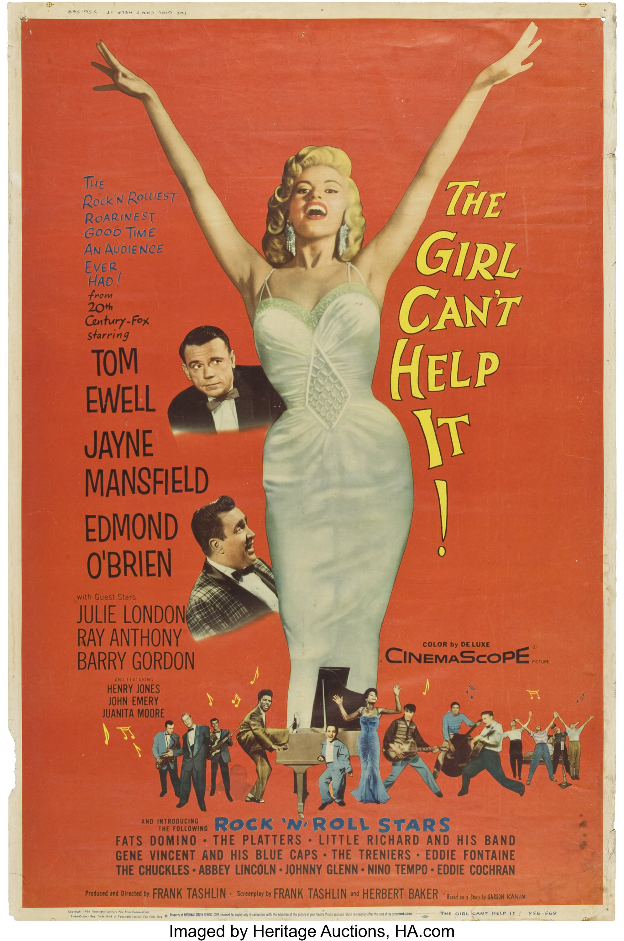 The Girl Can T Help It 20th Century Fox 1956 Poster 40 X 60 Lot 85851 Heritage Auctions