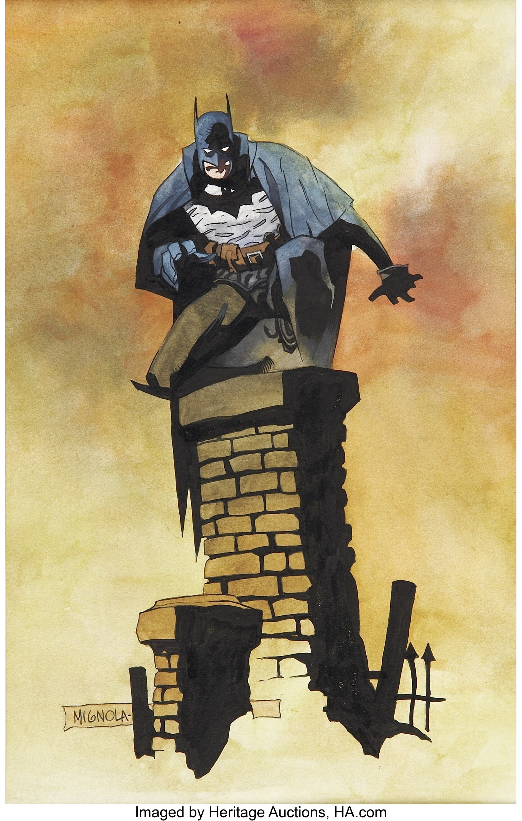 Mike Mignola Batman Illustration Original Art (undated).... | Lot #92351 |  Heritage Auctions