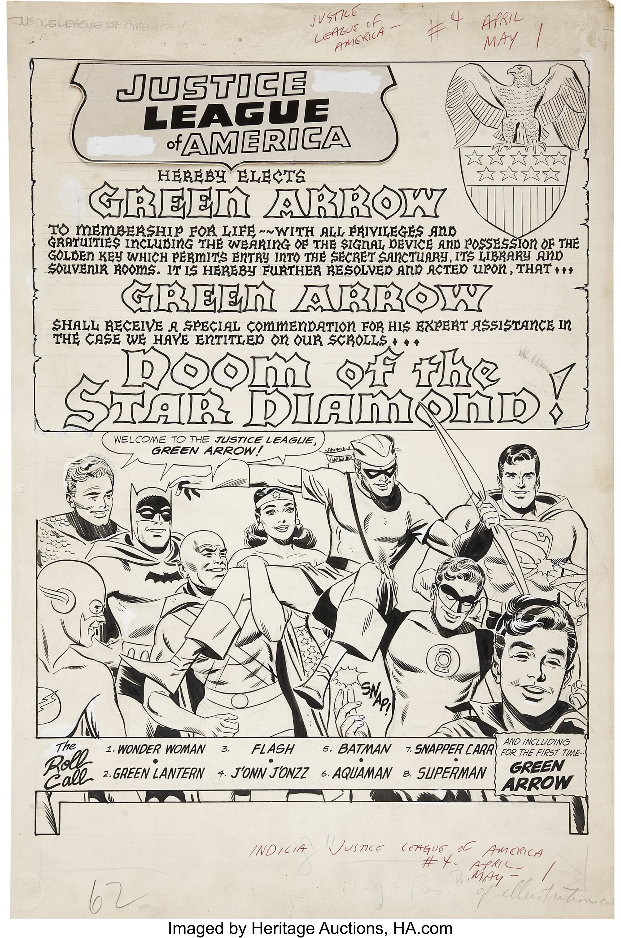 Mike Sekowsky And Bernard Sachs Justice League Of America 4 Splash