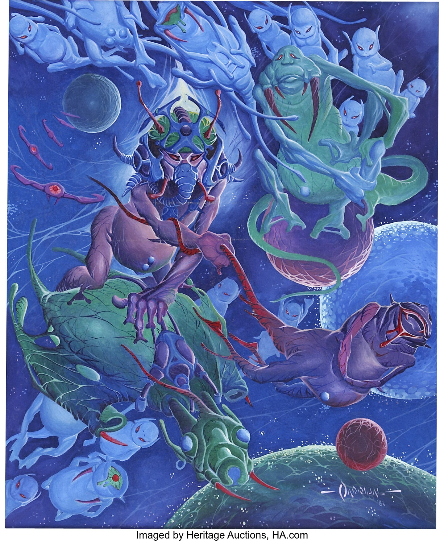 Gremlins in Outer Space Original Art Painting Original Art | Lot #93580 ...