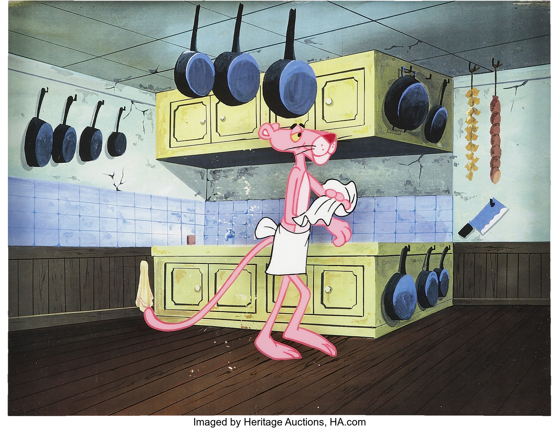 pink panther wallpaper, Pink Panther Production Cel