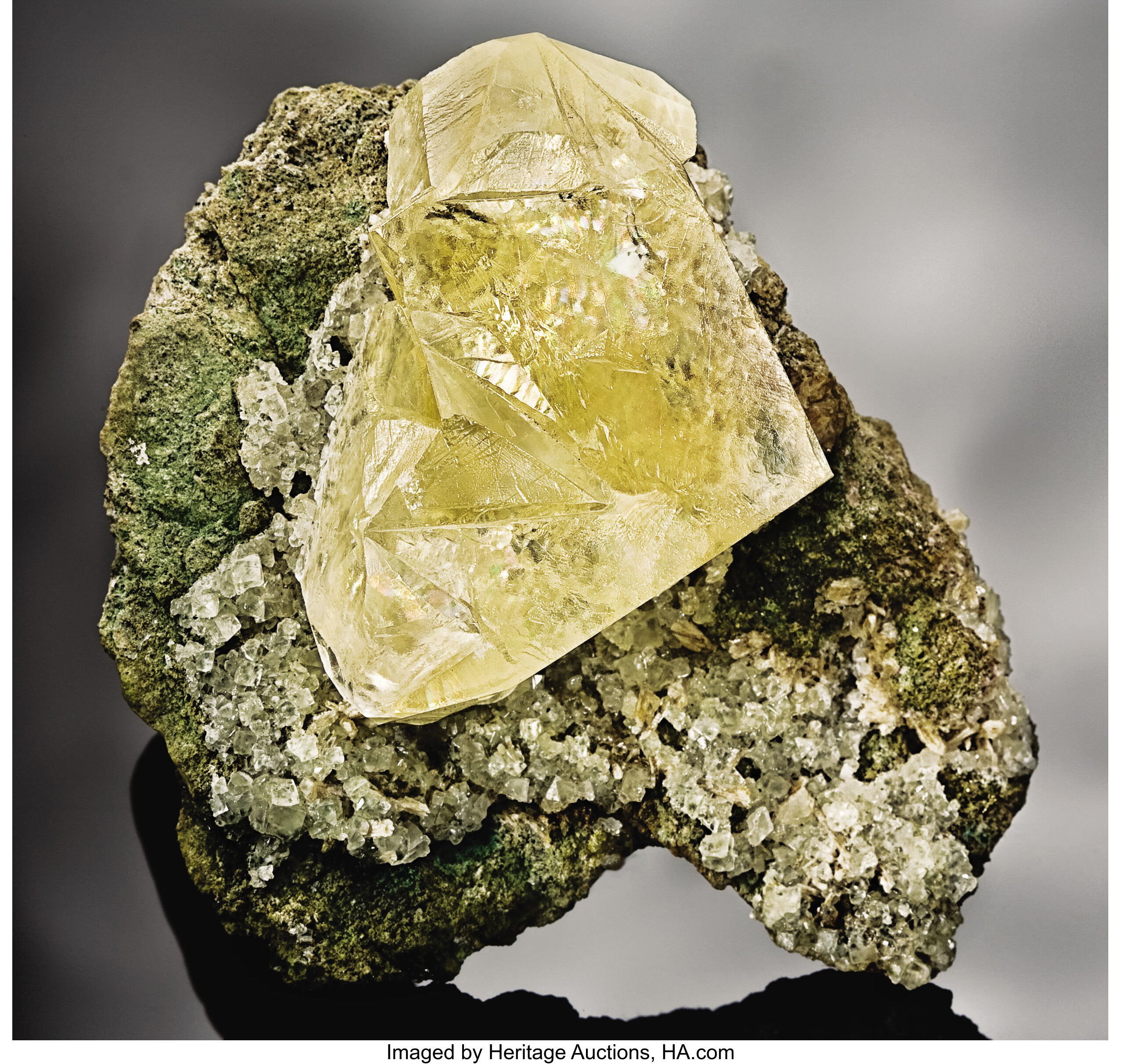 CALCITE ON MATRIX. ... Minerals Crystals | Lot #41040 | Heritage Auctions
