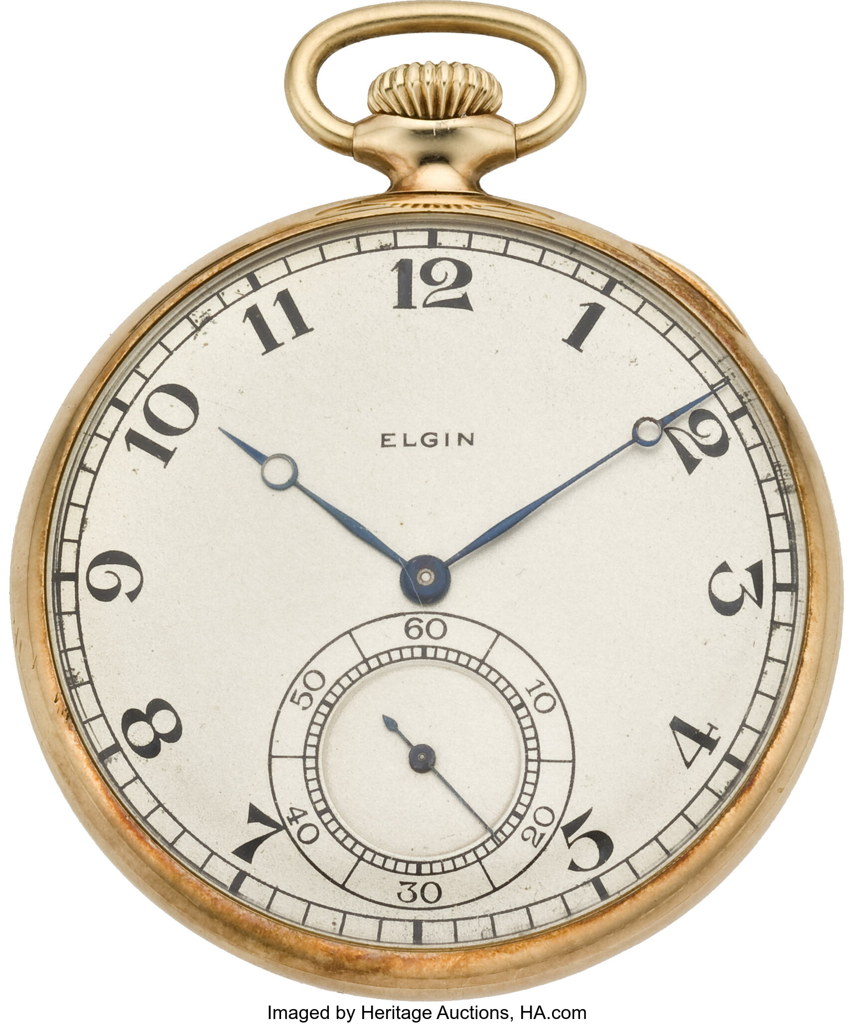 Lord Elgin Gold Pocket Watch circa 1918. Timepieces American