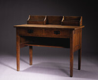 Gustav Stickley An Oak Writing Desk Model No 453 Circa 1902