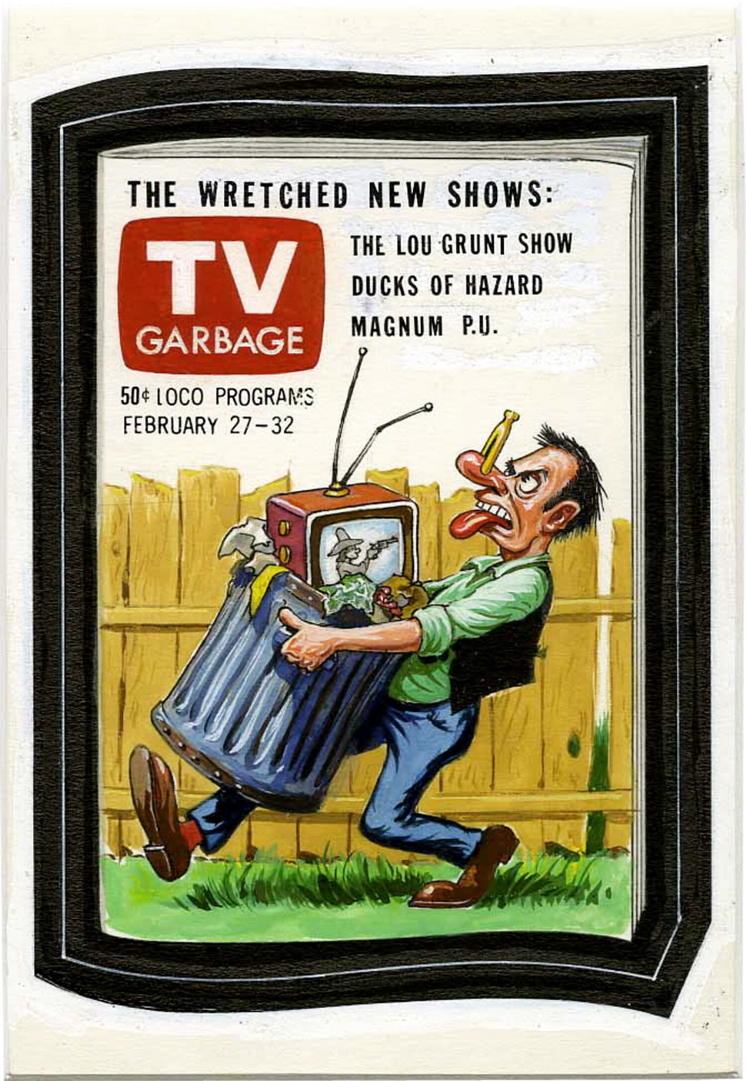 Jay Lynch And Norman Saunders Wacky Packages Tv Garbage Lot 92340 Heritage Auctions