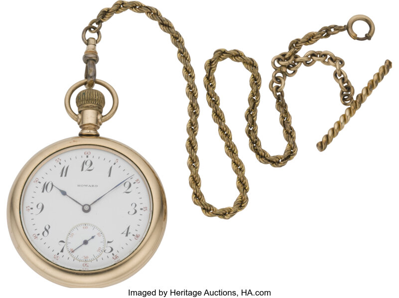 Simmons gold watch clearance chain