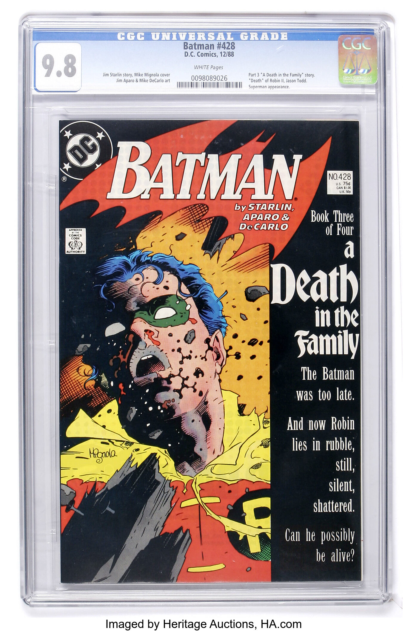 How Much Is Batman #428 Worth? Browse Comic Prices | Heritage Auctions