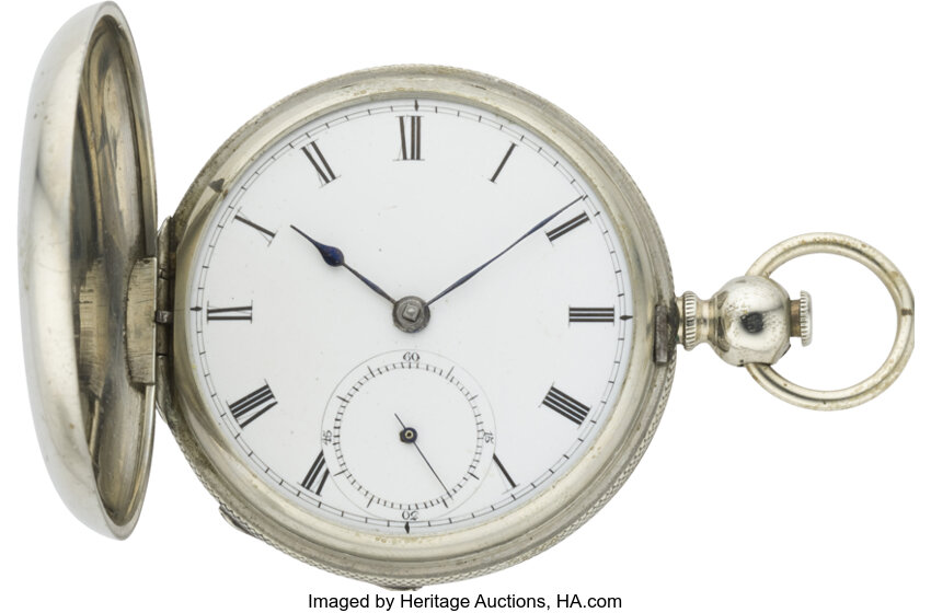 1857 waltham pocket outlet watch