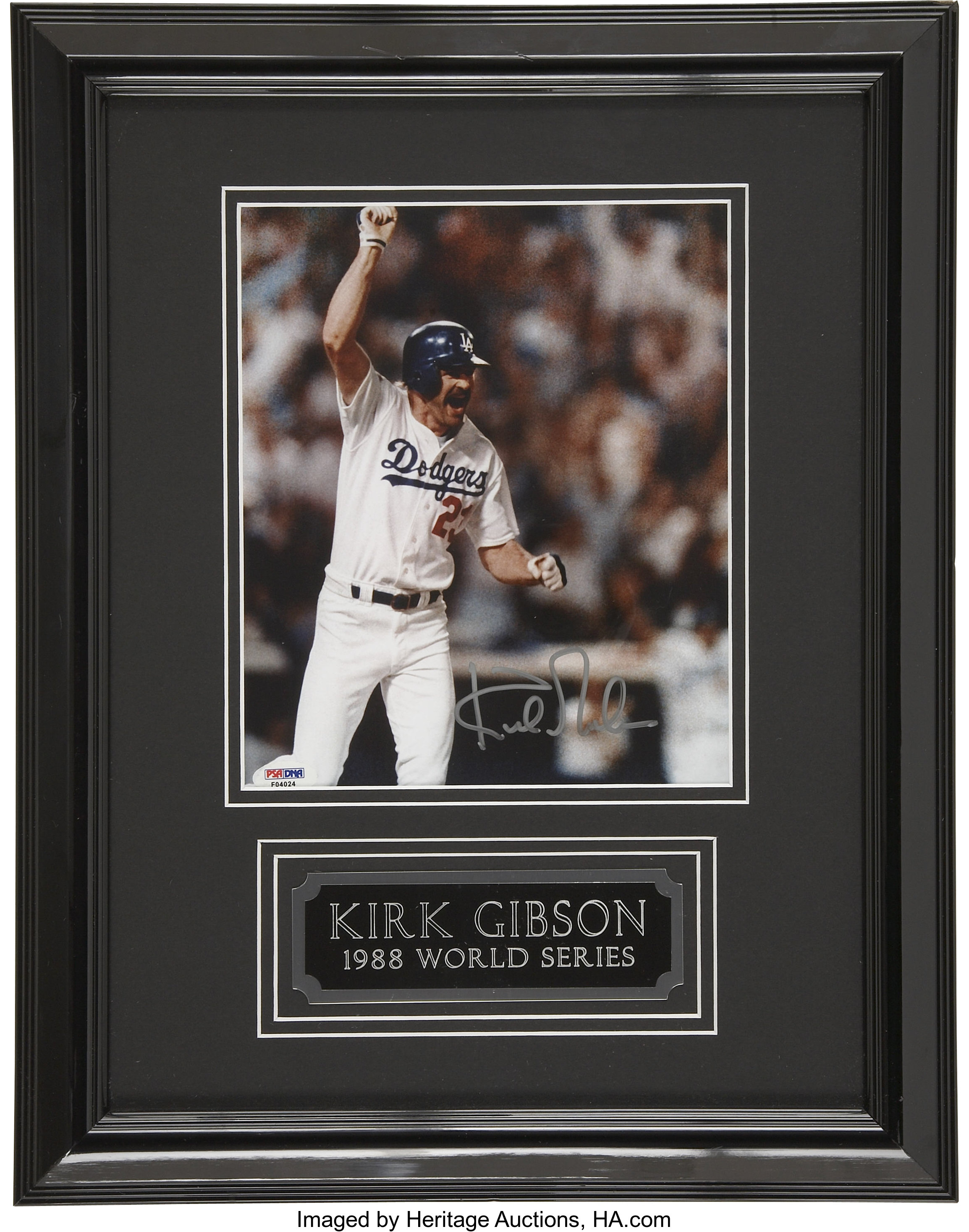 Tommy Lasorda's Dodgers Jersey From Kirk Gibson Walk-Off W.S. HR Hits  Auction!!