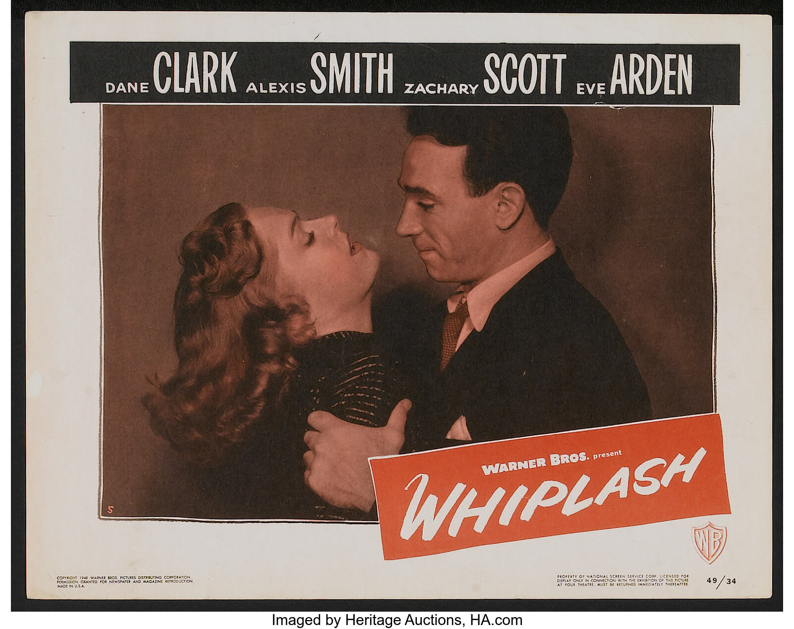 Whiplash Lot (Warner Brothers, 1949). Lobby Cards (6) (11