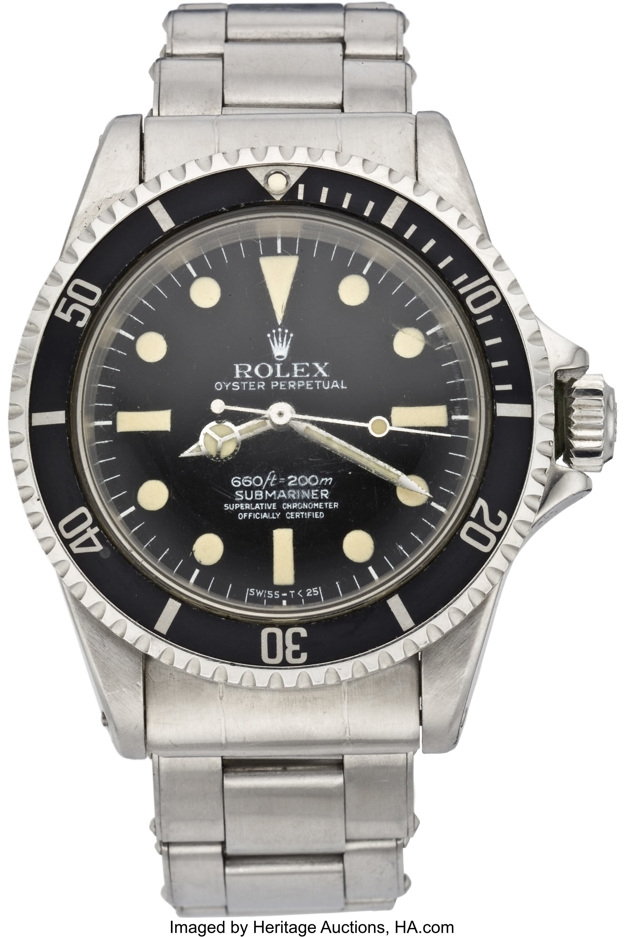 Rolex Submariner Ref. 5513, Four Line "Feet First" Dial, Dome Lot #59594 | Heritage Auctions