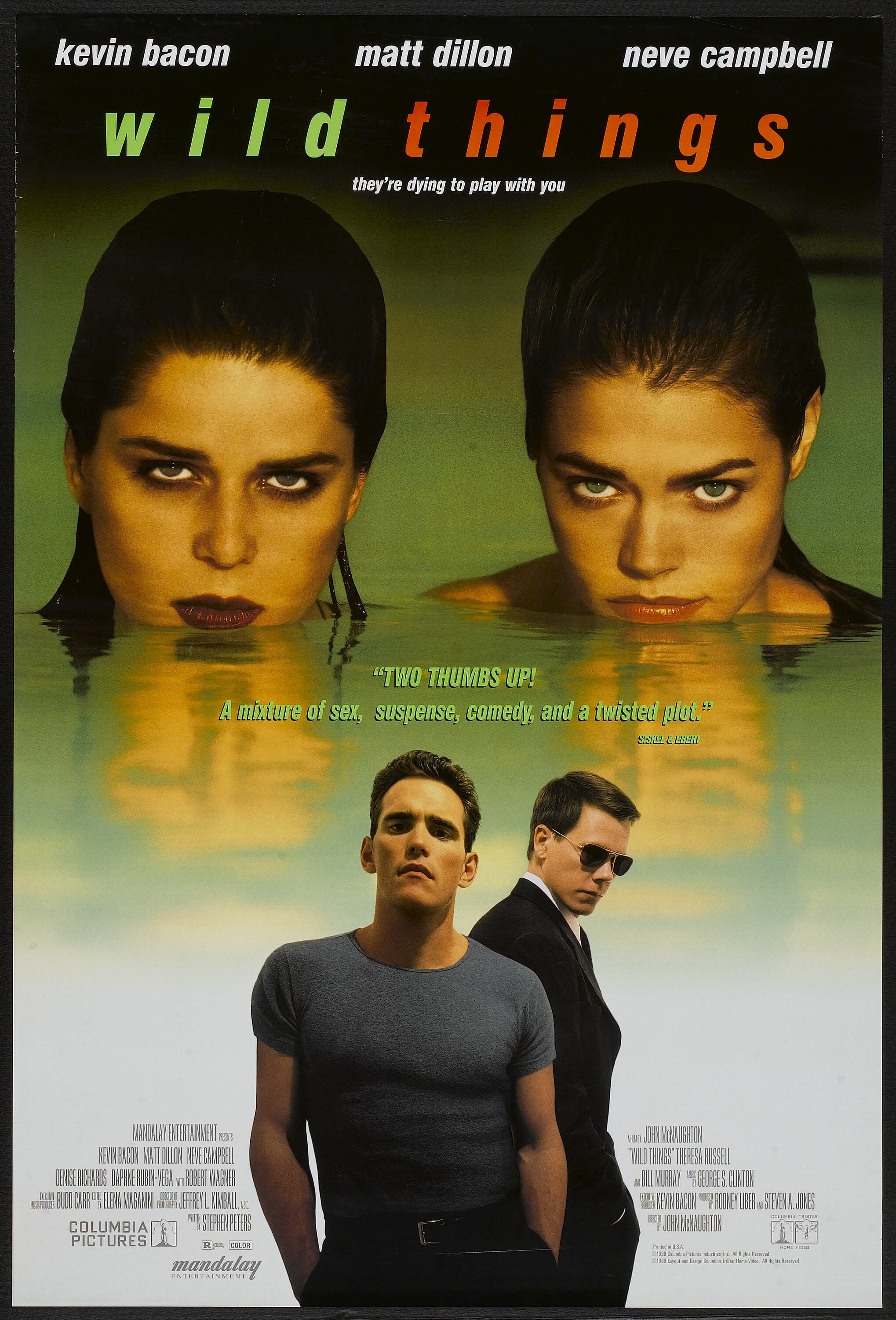 Wild Things (Columbia, 1998). One Sheet (27