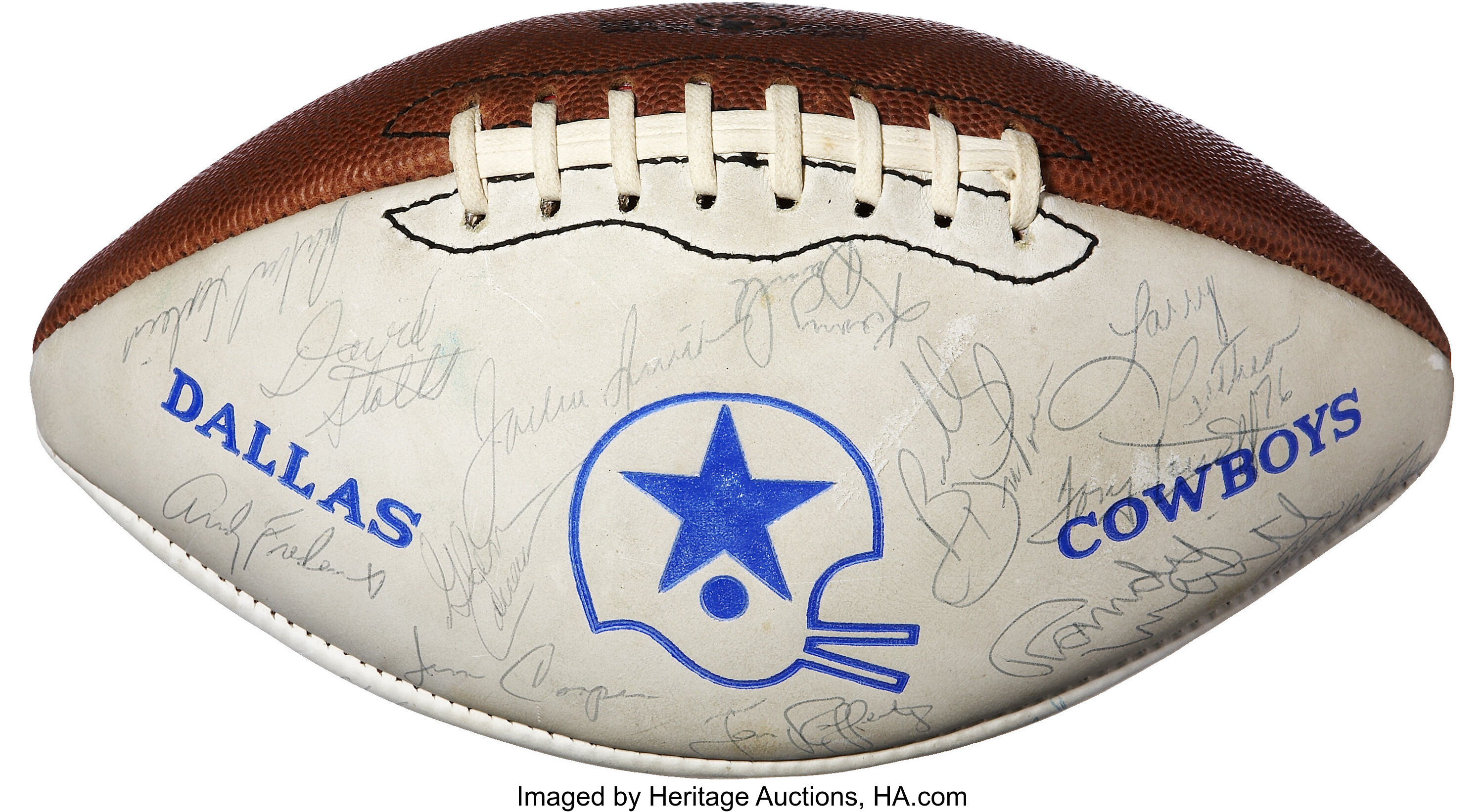 dallas cowboys signed football