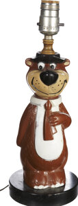 Yogi Bear Lamp (Hanna-Barbera, 1960).... (Total: 2 Items) | Lot