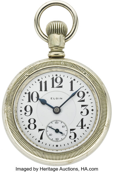 Elgin father outlet time pocket watch