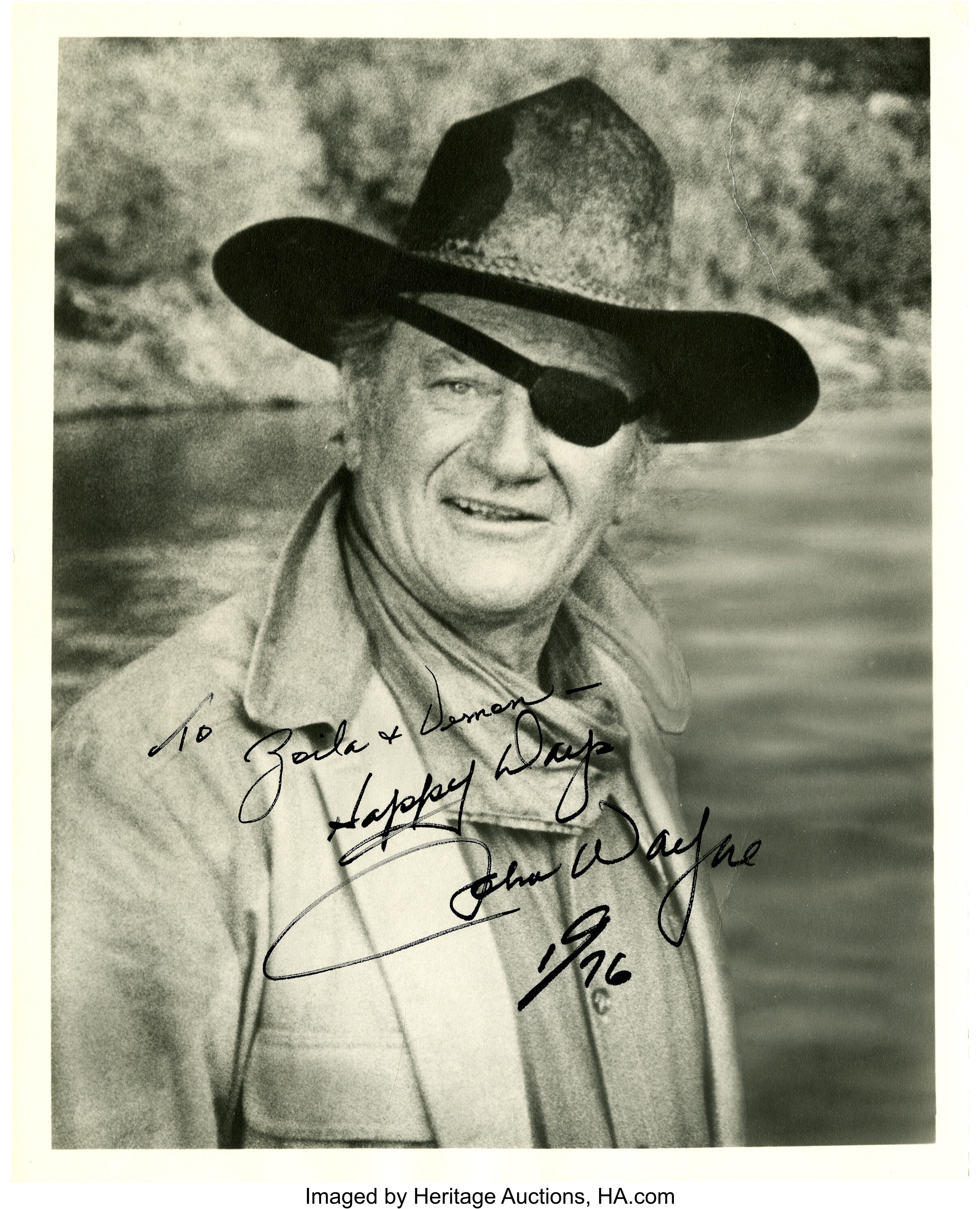 John Wayne Autographed Rooster Cogburn Photo.... Movie/TV | Lot #49268 ...