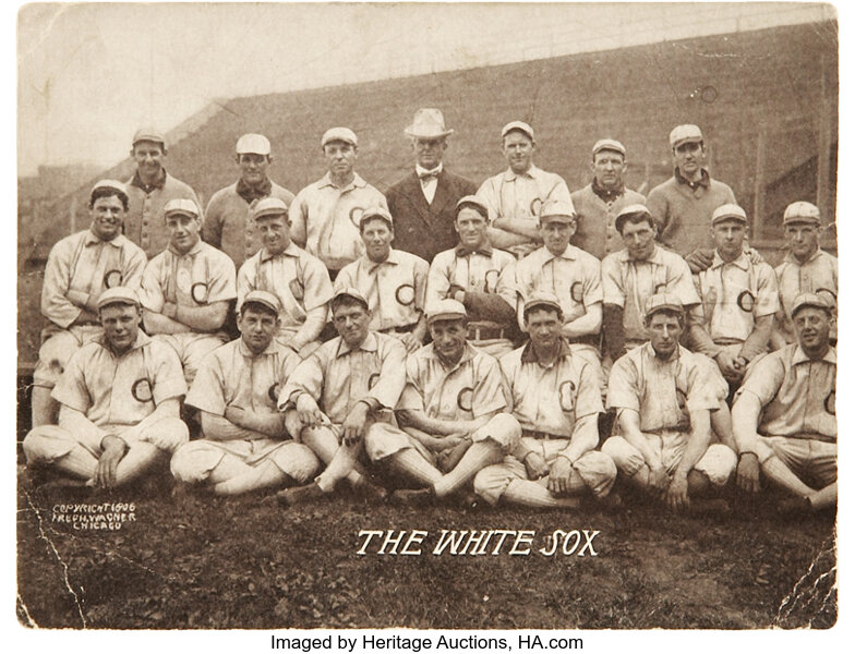 1906 F.P. Burke Chicago White Sox Postcard SGC VG 3 - Highest SGC, Lot  #82009