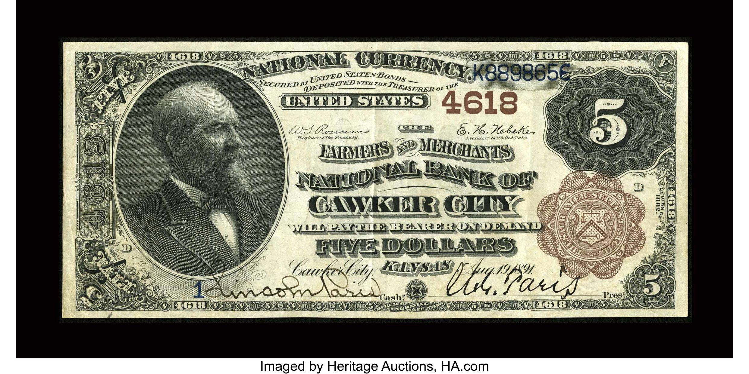 Lookup Kansas Currency Values – Sell Your Kansas National Bank Note |  Heritage Auctions