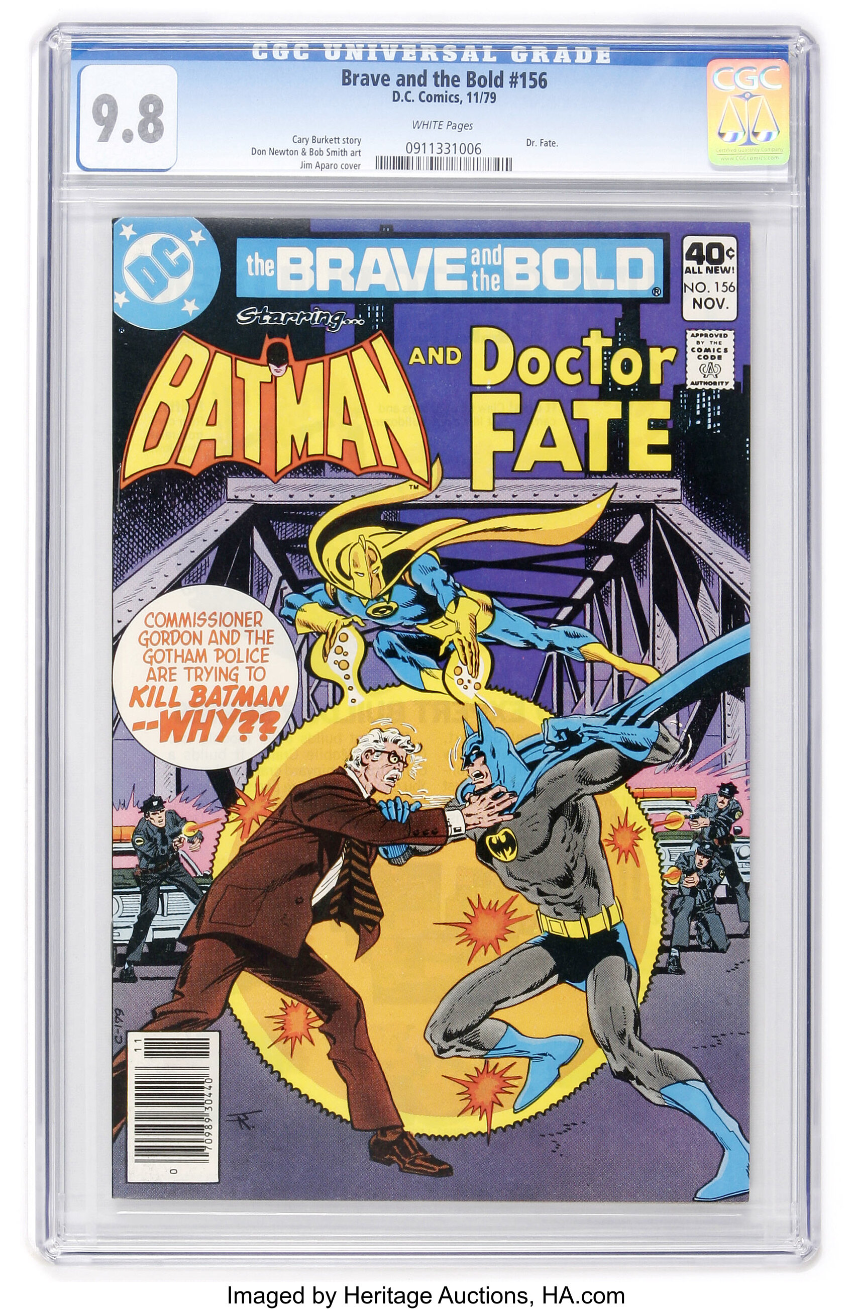 The Brave and the Bold #156 Batman and Dr. Fate - Slobodian | Lot #11117 |  Heritage Auctions