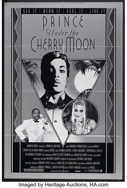 Under The Cherry Moon Warner Brothers 1986 One Sheet 27 X Lot Heritage Auctions