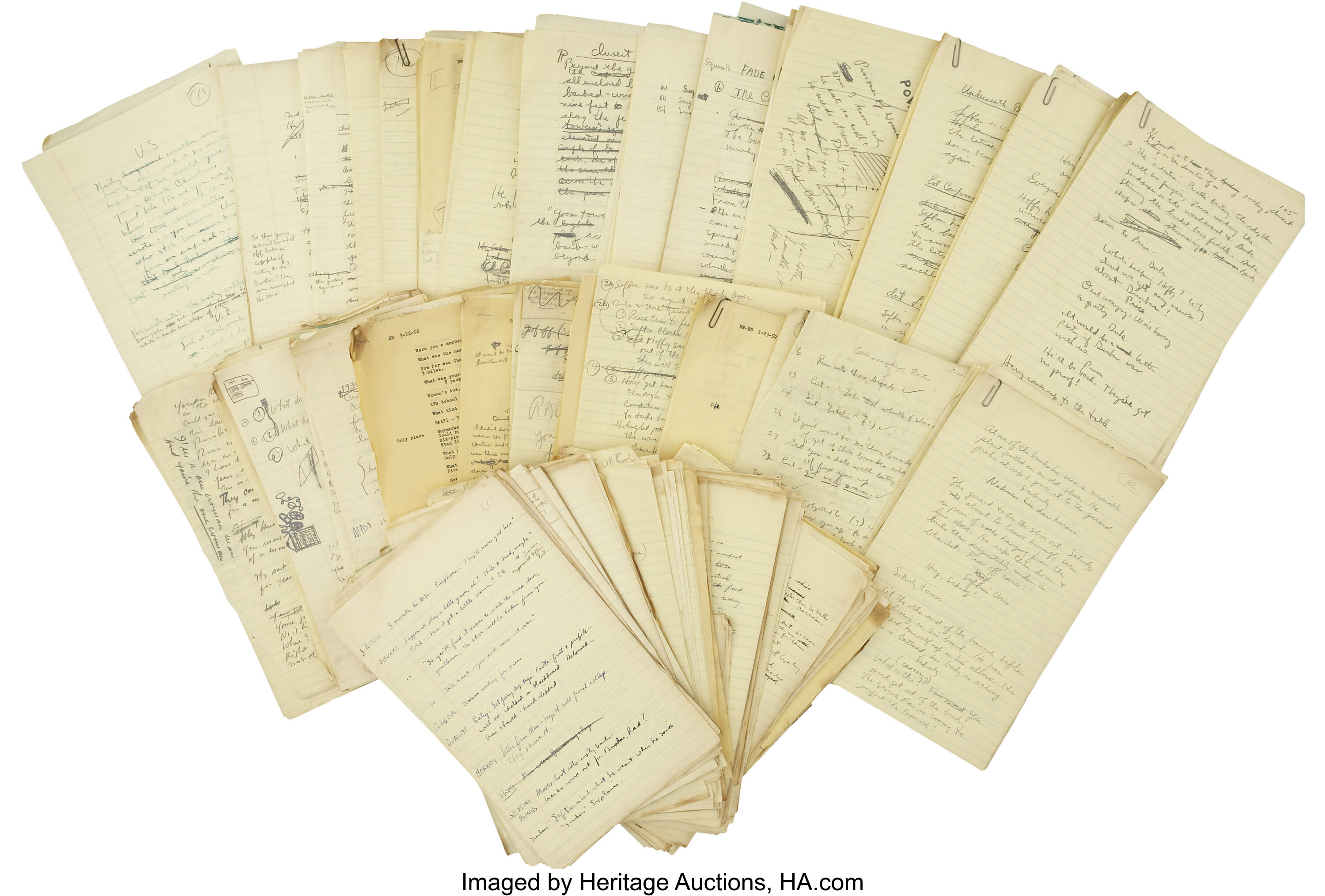 Billy Wilder - Stalag 17 Handwritten Script Sequences. ... Movie/TV ...