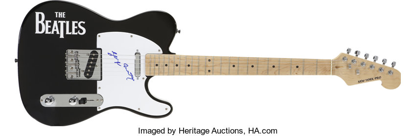 George Martin Signed Guitar Music Memorabilia Autographs And Lot 50115 Heritage Auctions