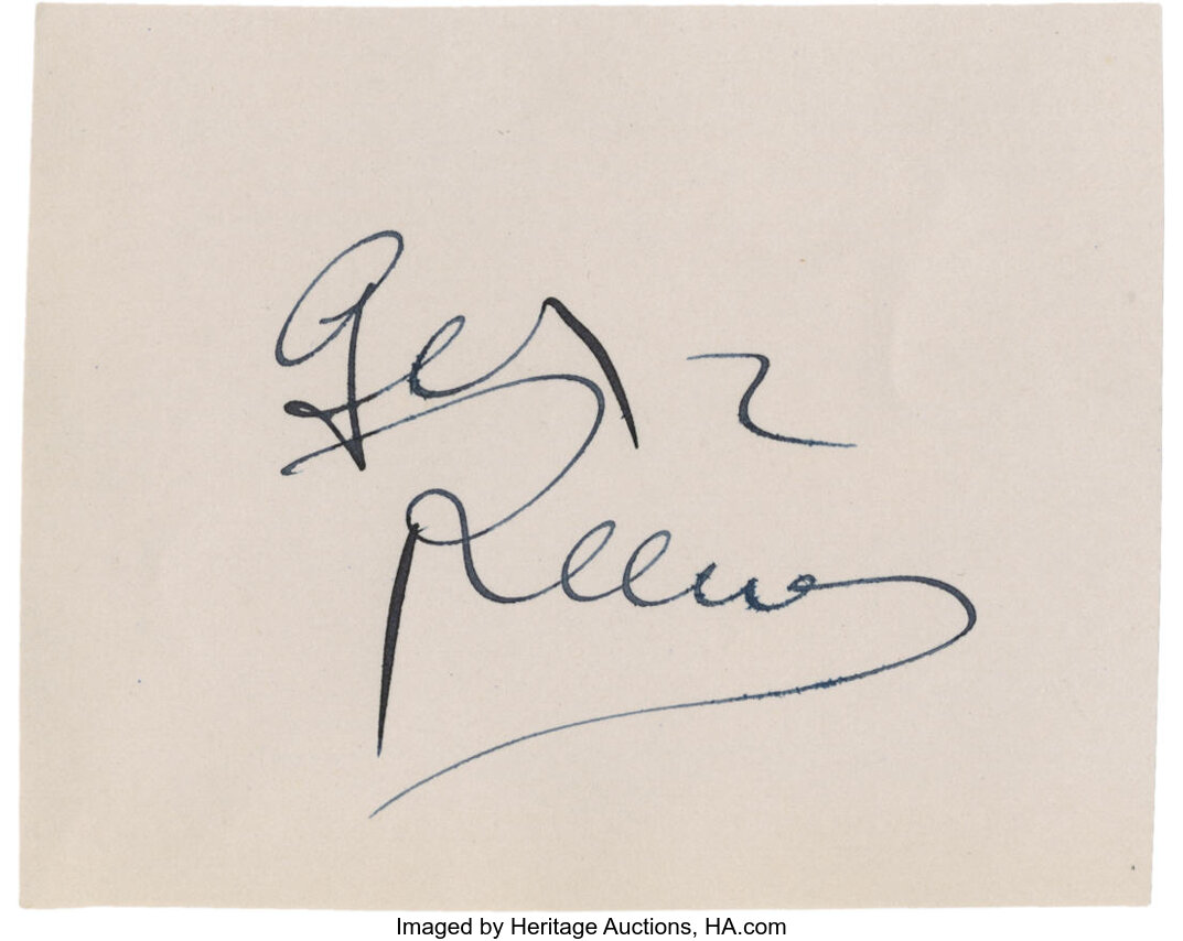 George Reeves Autograph.... Movie/TV Memorabilia Autographs and | Lot ...