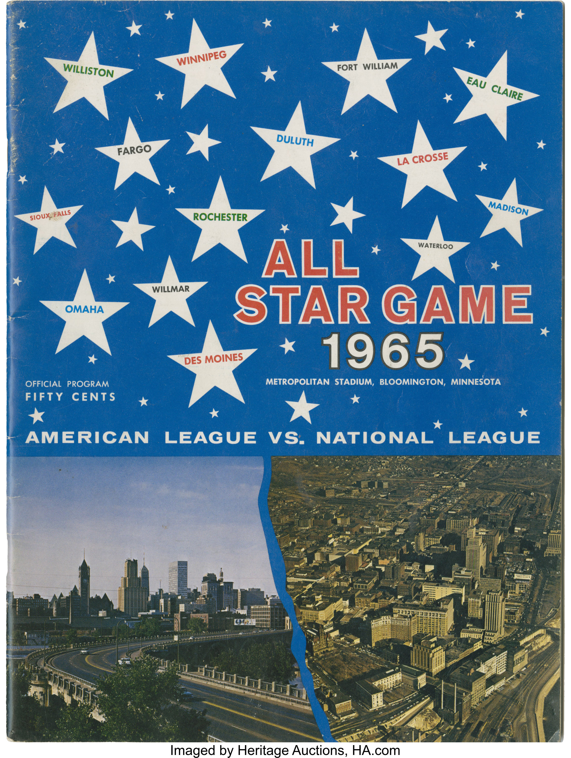 1964 MLB All Star Game Program.  Baseball Collectibles Programs