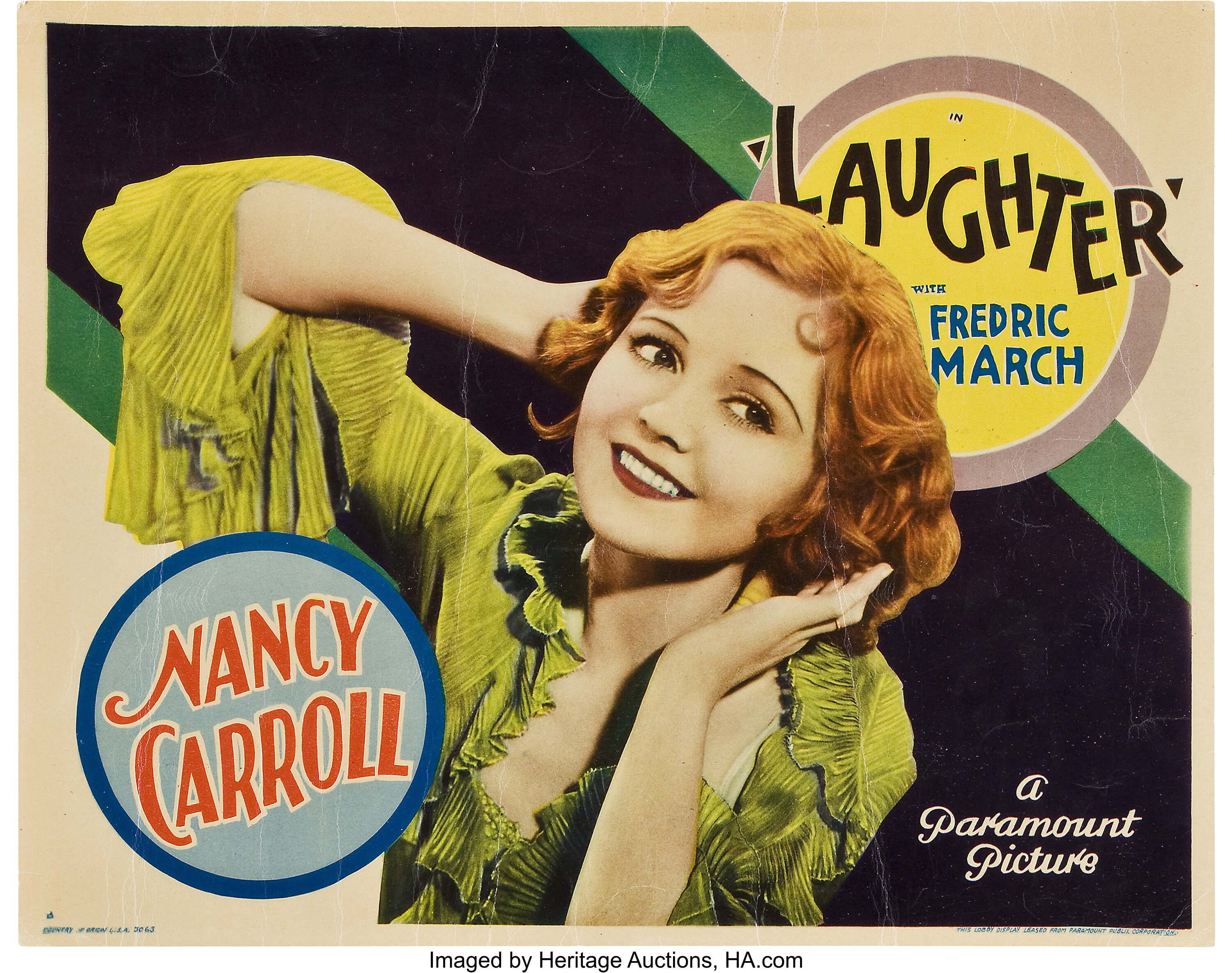 Laughter (paramount, 1930). Title Lobby Card And Lobby Card (11