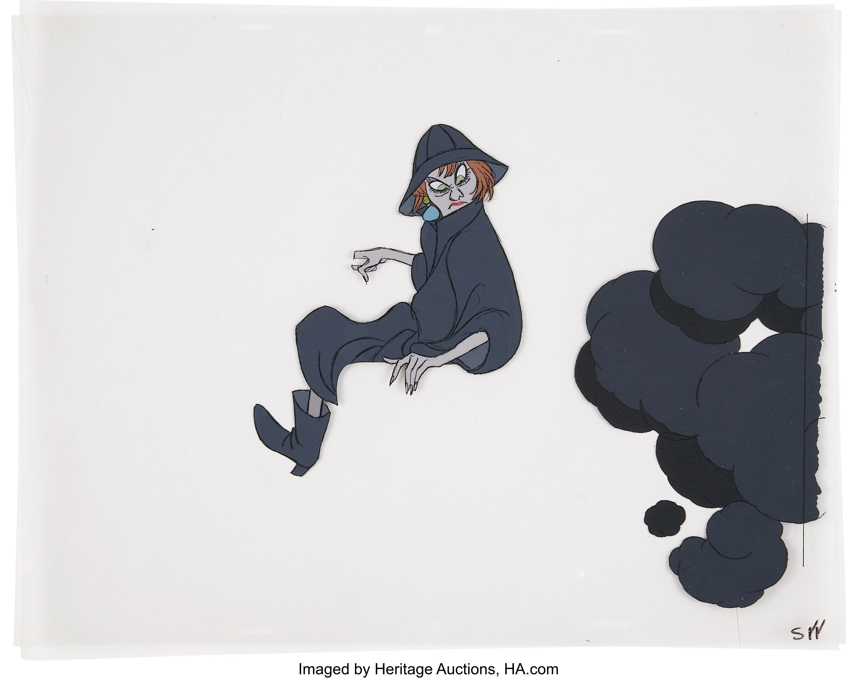 The Rescuers Madame Medusa Animation Cel Set-Up Original Art | Lot ...