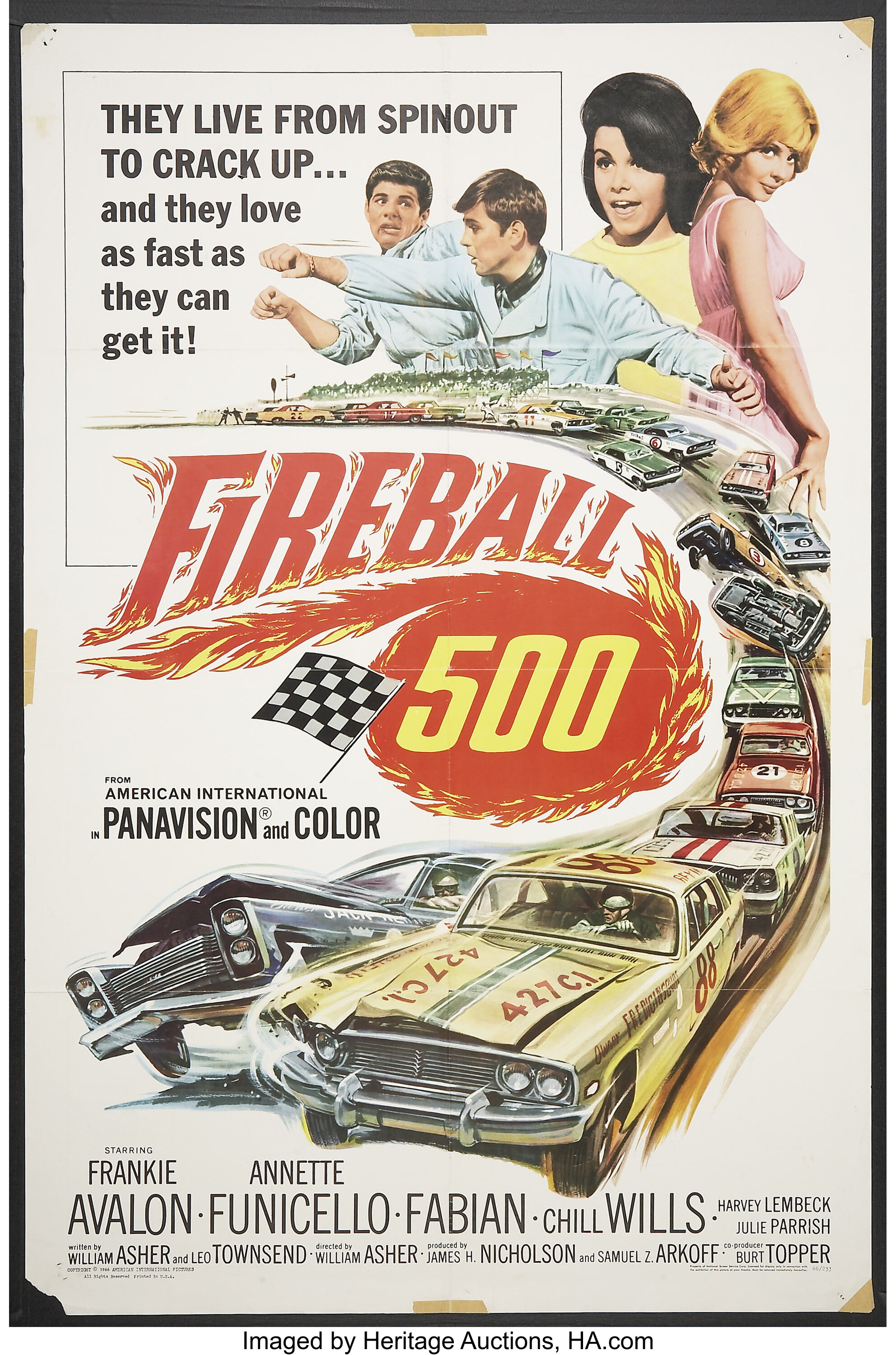 Fireball 500 (American International, 1966). One Sheet (27