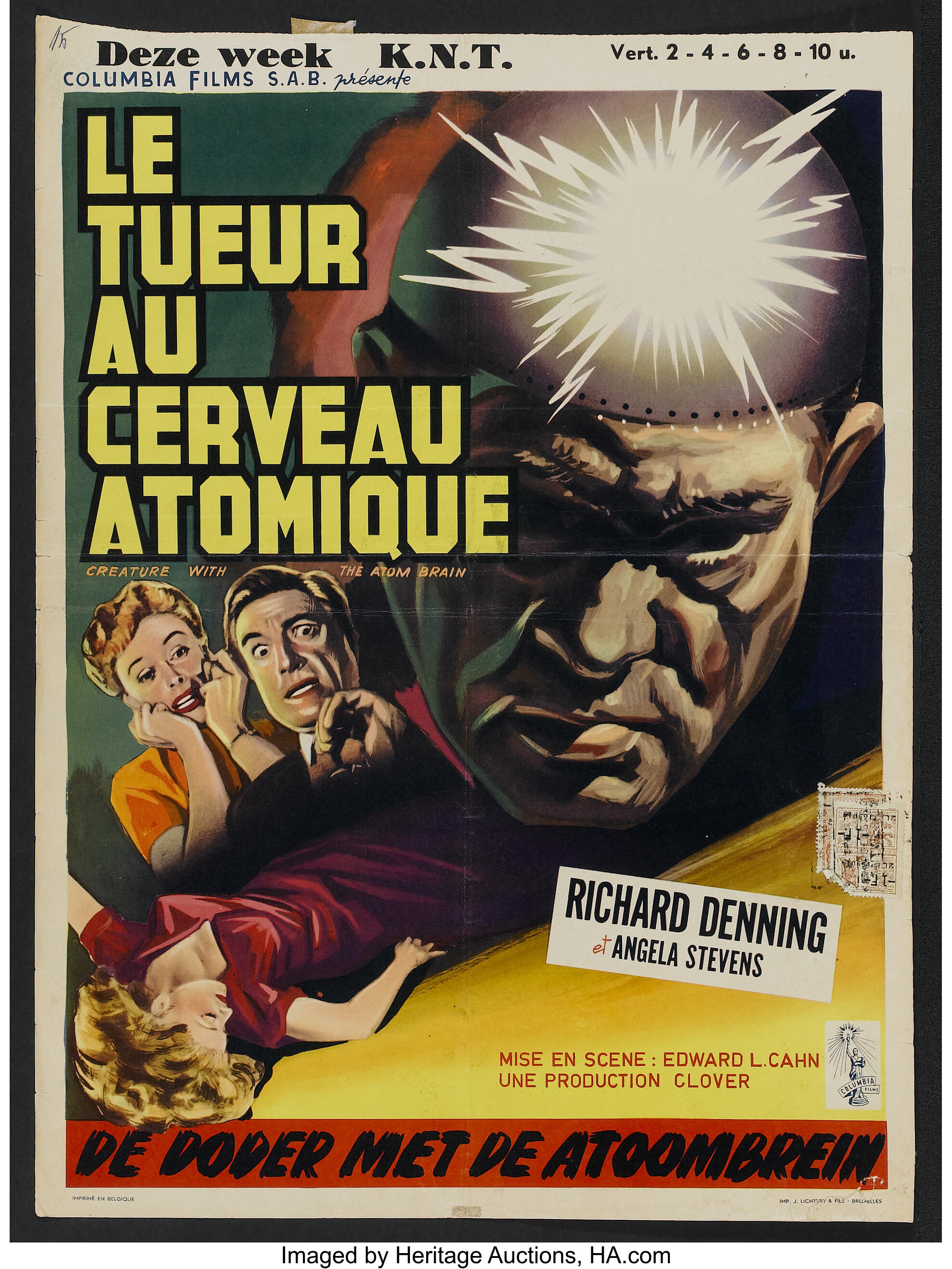 LE CERVEAU (THE BRAIN) - Belgian Movie Poster Store