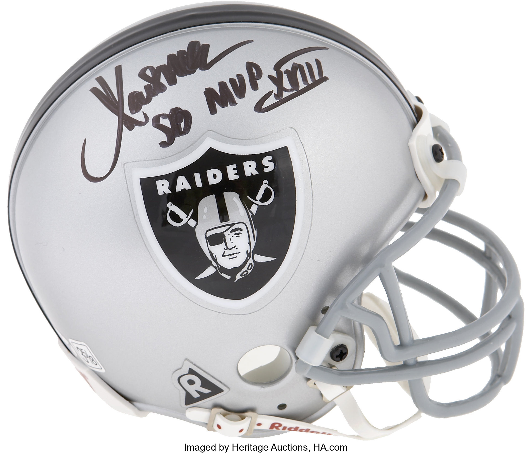 Ken Stabler Signed Helmet, Football, Jersey, and Oversized, Lot #61251