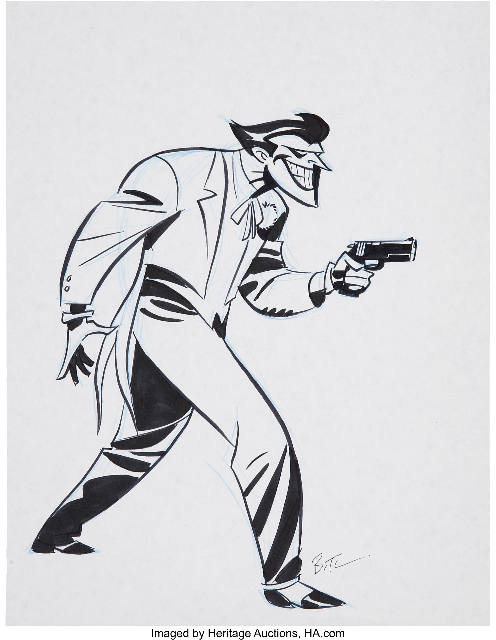 Bruce Timm The Joker Sketch Original Art Undated Original Lot Heritage Auctions