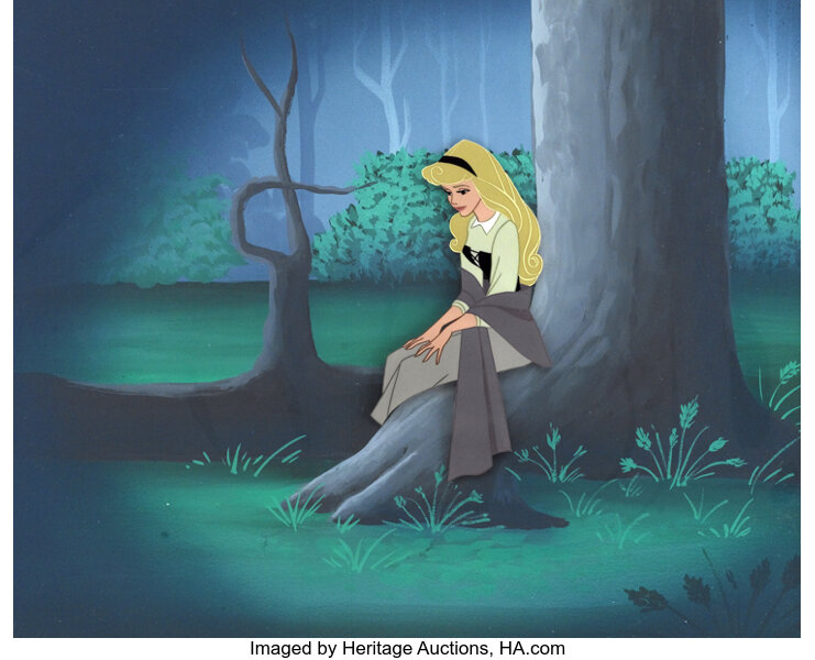 sleeping beauty art background