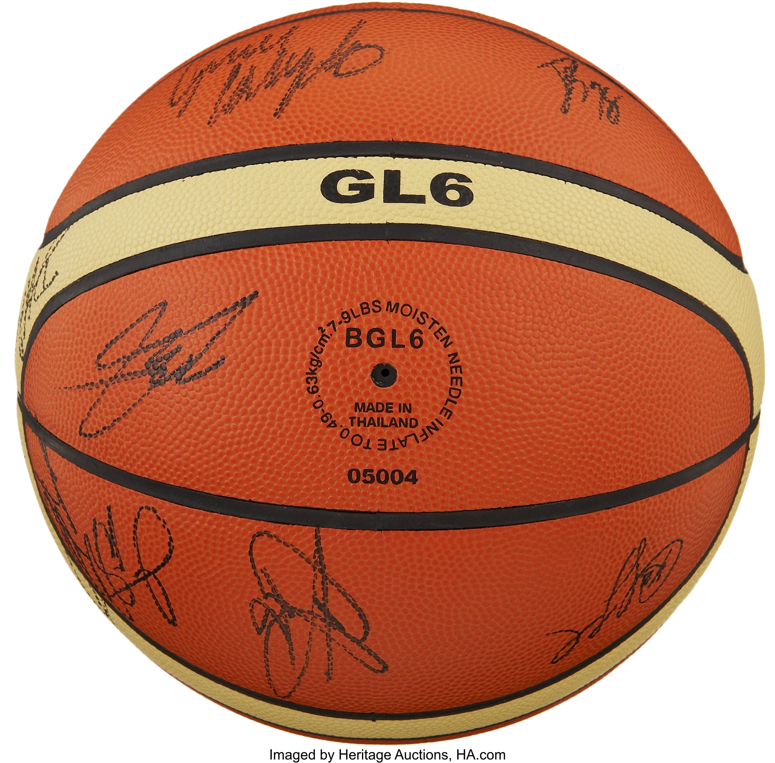 08 Us Olympics Team Signed Basketball Basketball Collectibles Lot 130 Heritage Auctions