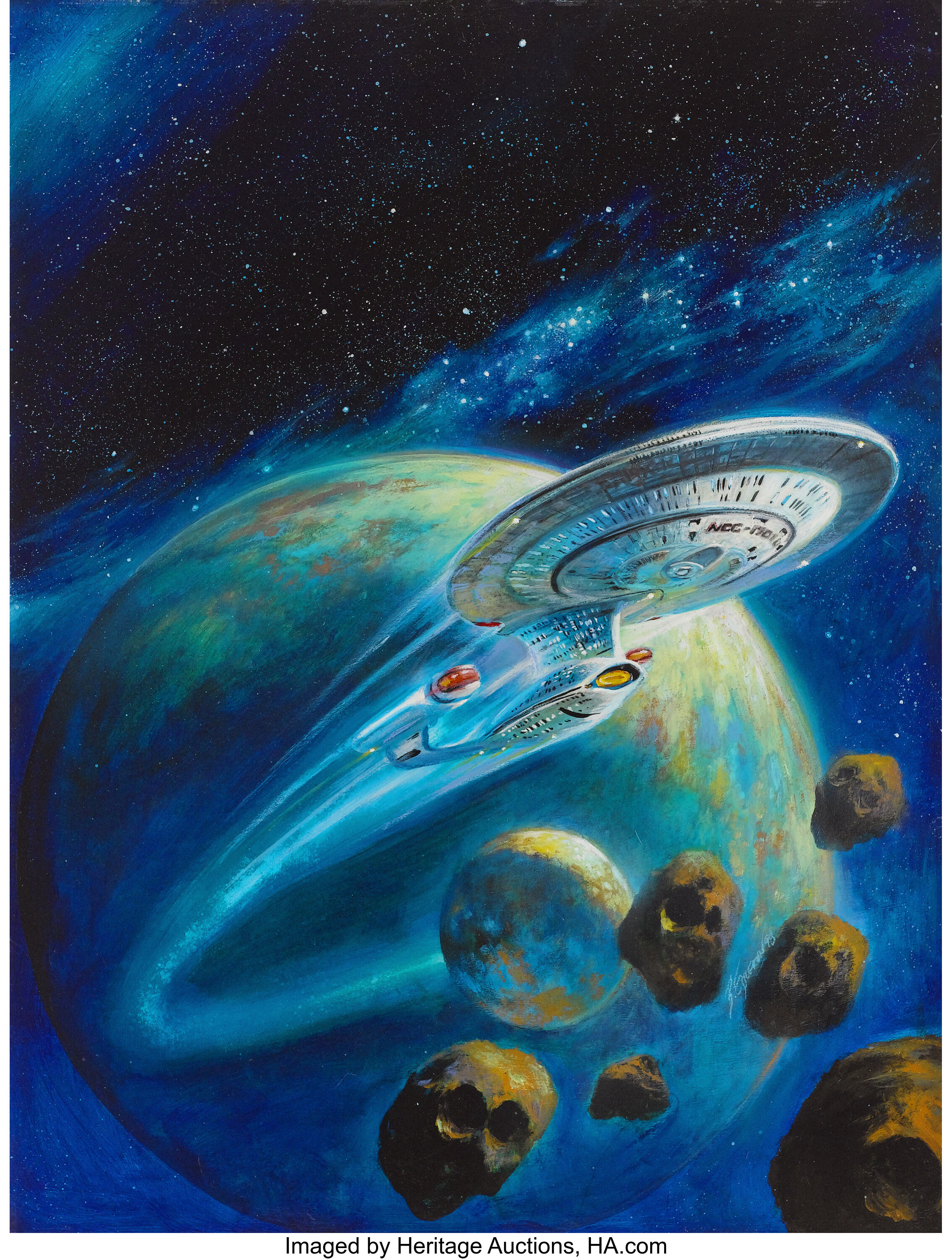 Bob Eggleton Signed Star Trek Master Series Card ~ The Final