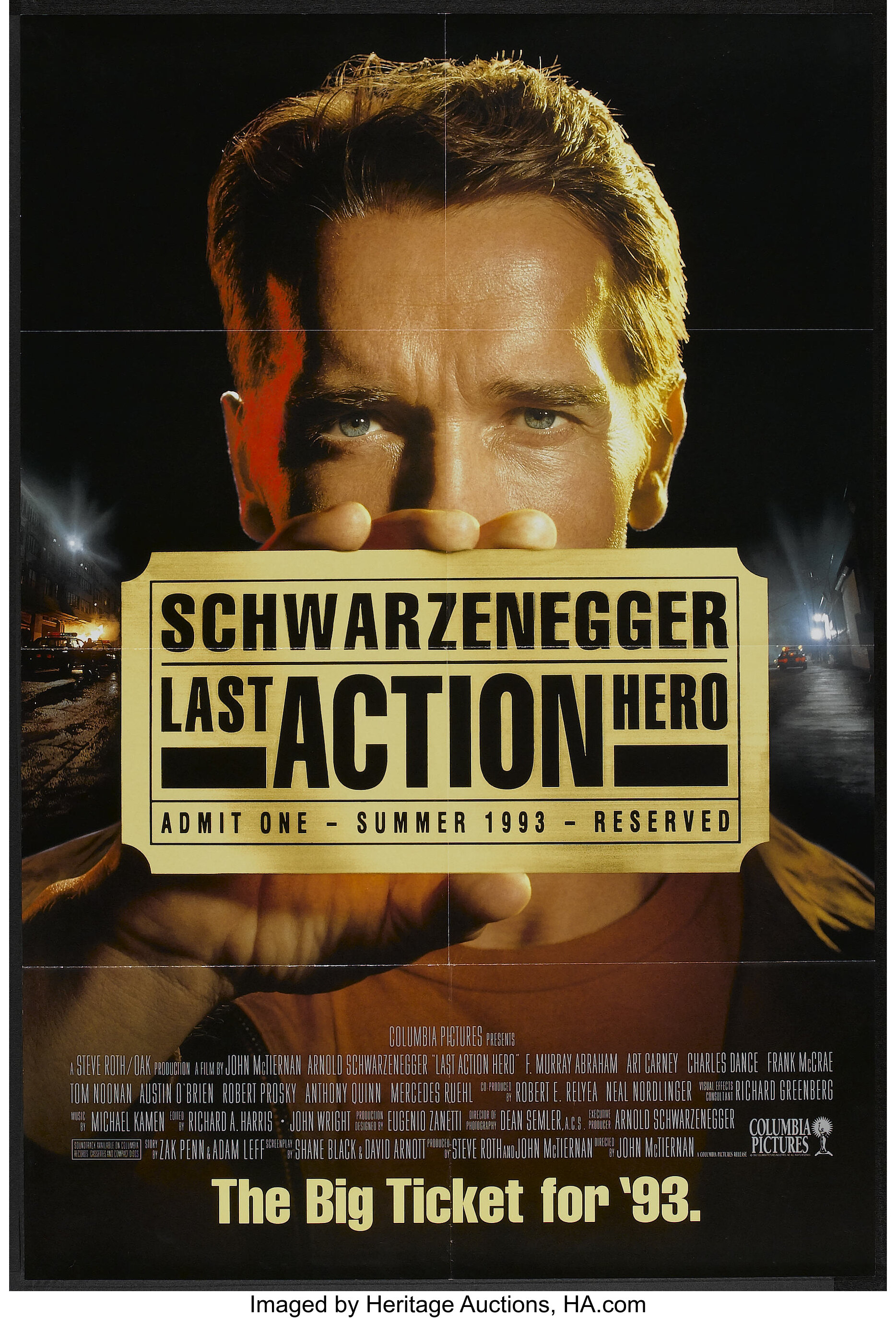 Last Action Hero (Columbia, 1993). One Sheet (27