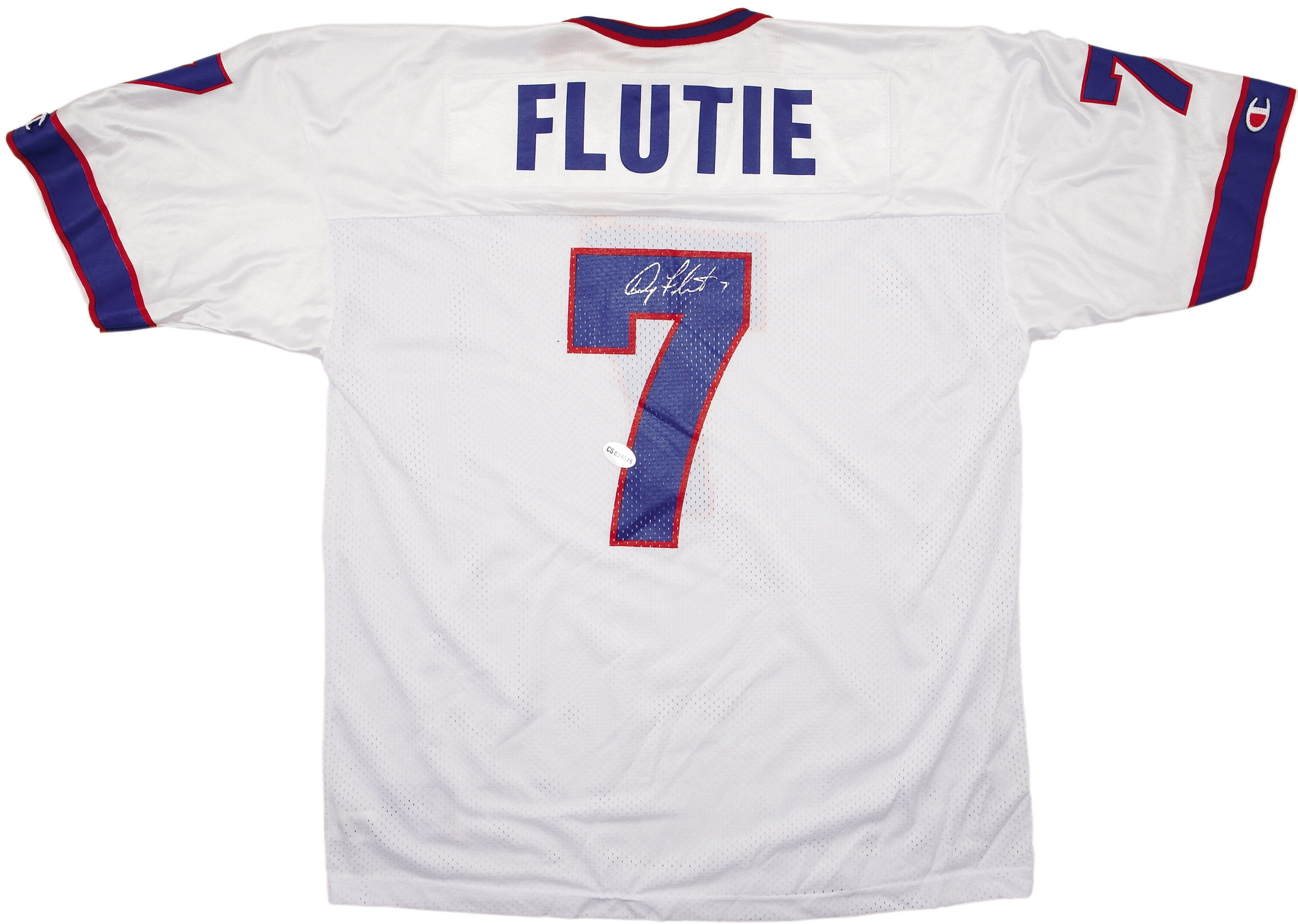 Doug Flutie Signed Jersey.  Football Collectibles Uniforms