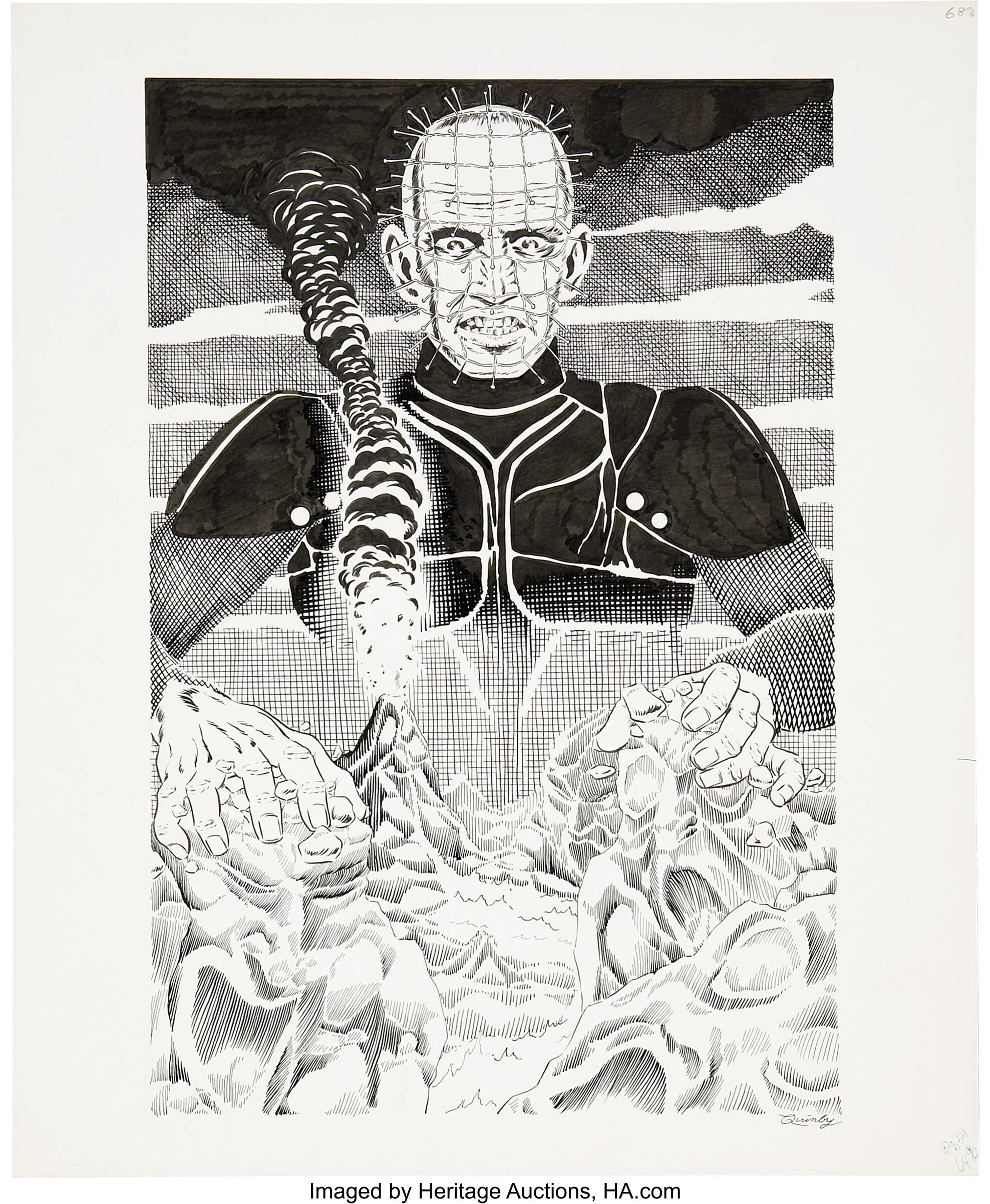 Quinby Pinhead Illustration Original Art (undated).... Original | Lot ...