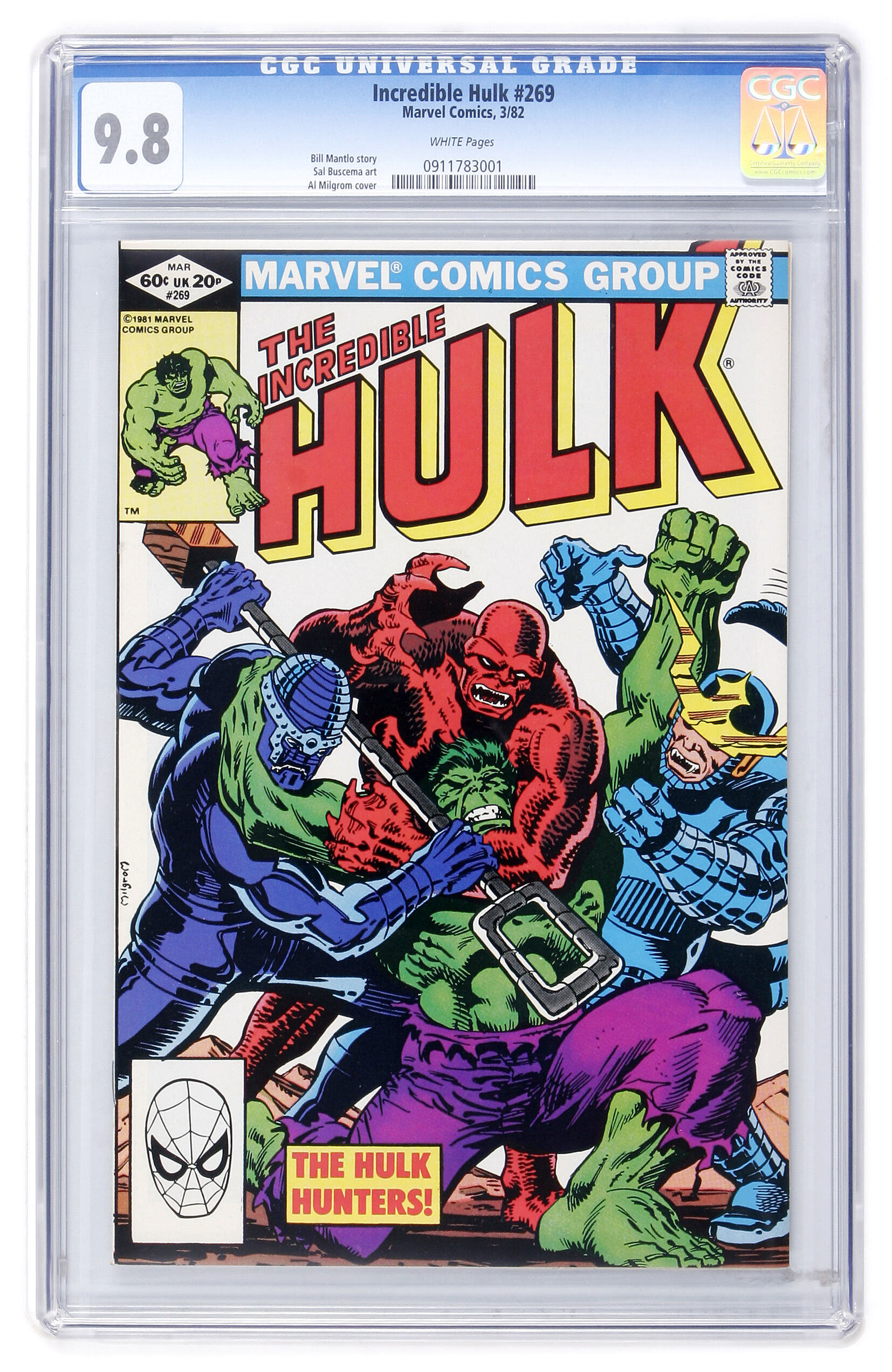 The Incredible Hulk 269 Marvel 19 Cgc Nm Mt 9 8 White Lot Heritage Auctions