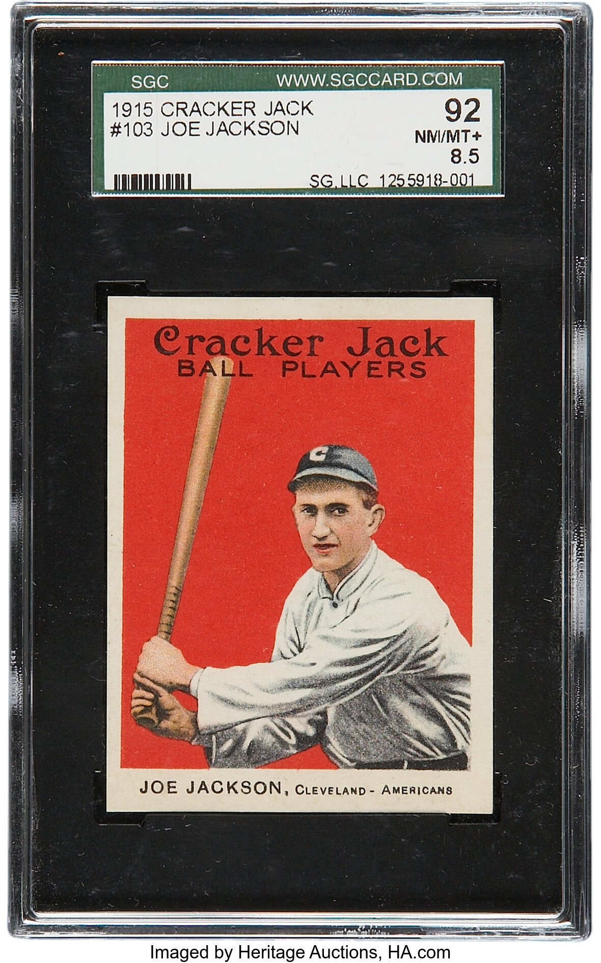 Joe Jackson baseball card