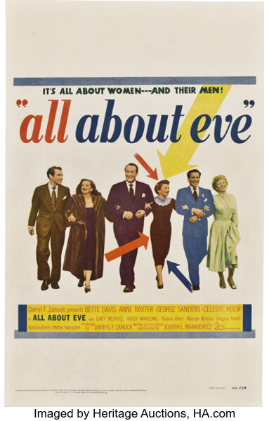 All About Eve th Century Fox 1950 Window Card 14 X 22 Lot Heritage Auctions