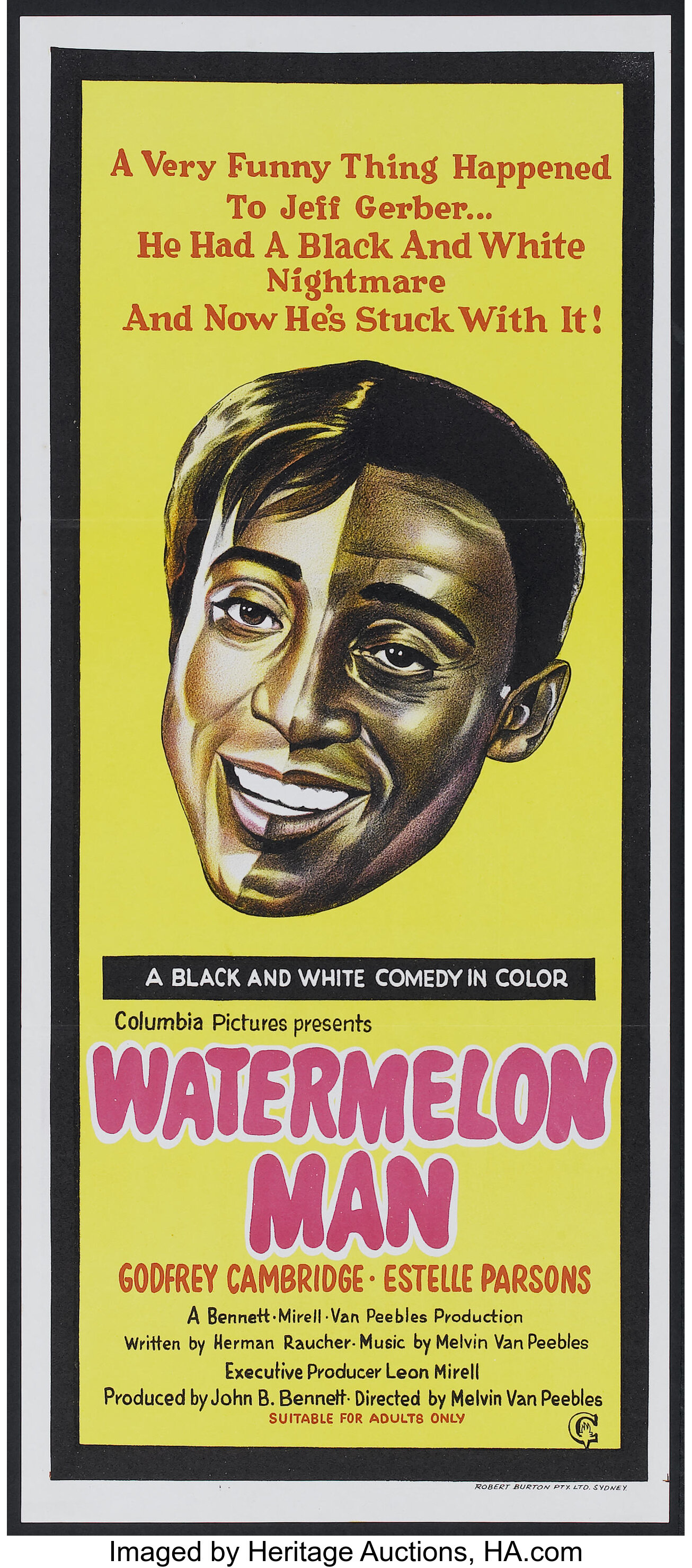 funny black man watermelon