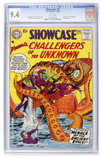 Showcase #12 Challengers of the Unknown (DC, 1958) CGC NM 9.4 White pages